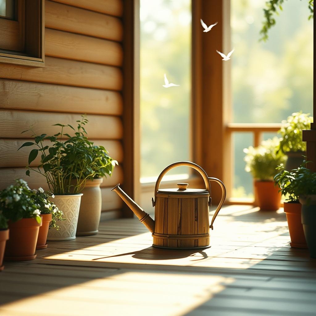 竹・Watering・Can のイメージ