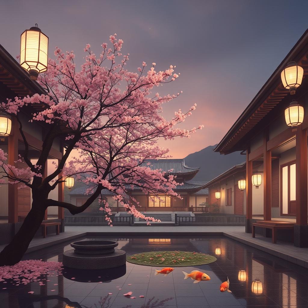 桜・花・寺院・ドリフト のイメージ
