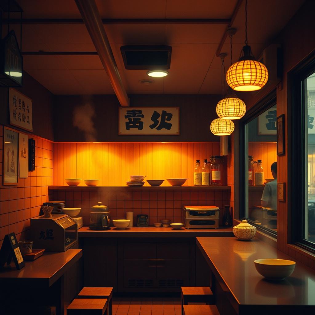 ラーメン・湯気・朝・ヘイズ のイメージ