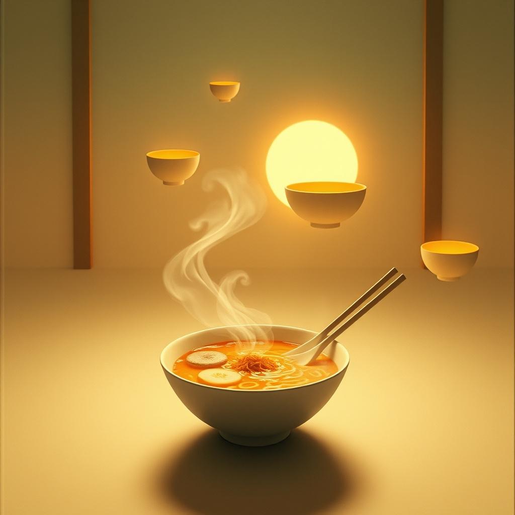 ラーメン・湯気 のイメージ