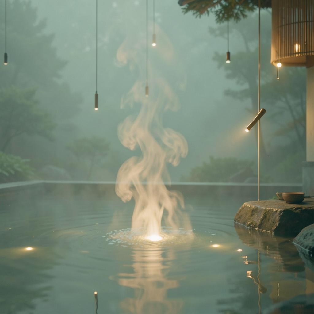 湯気・Bath・静かな のイメージ
