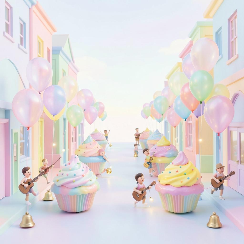 Cupcake・パレード・うさぎ のイメージ