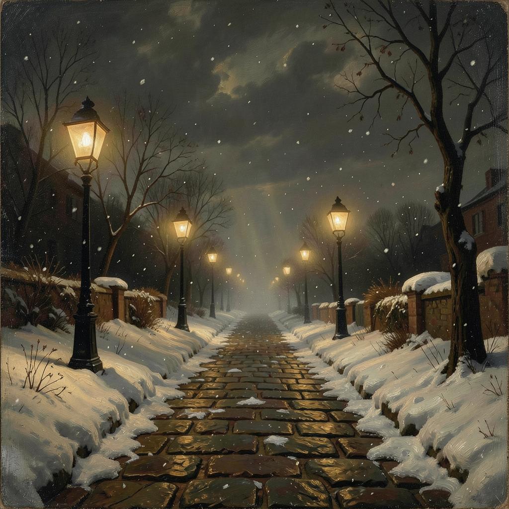 【冬洋楽】Streetlights in Snow Ⅱ のイメージ