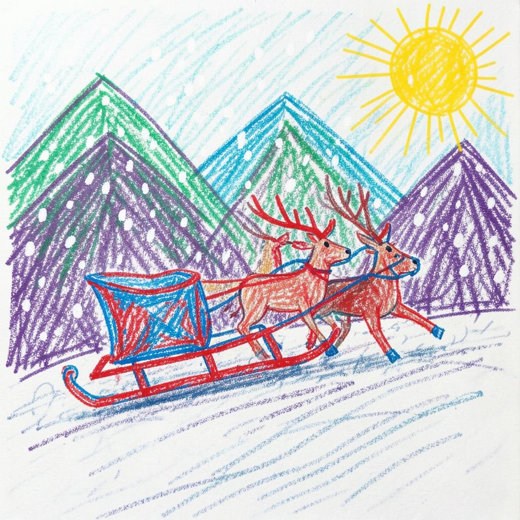 【クリスマス】サンタのそり のイメージ