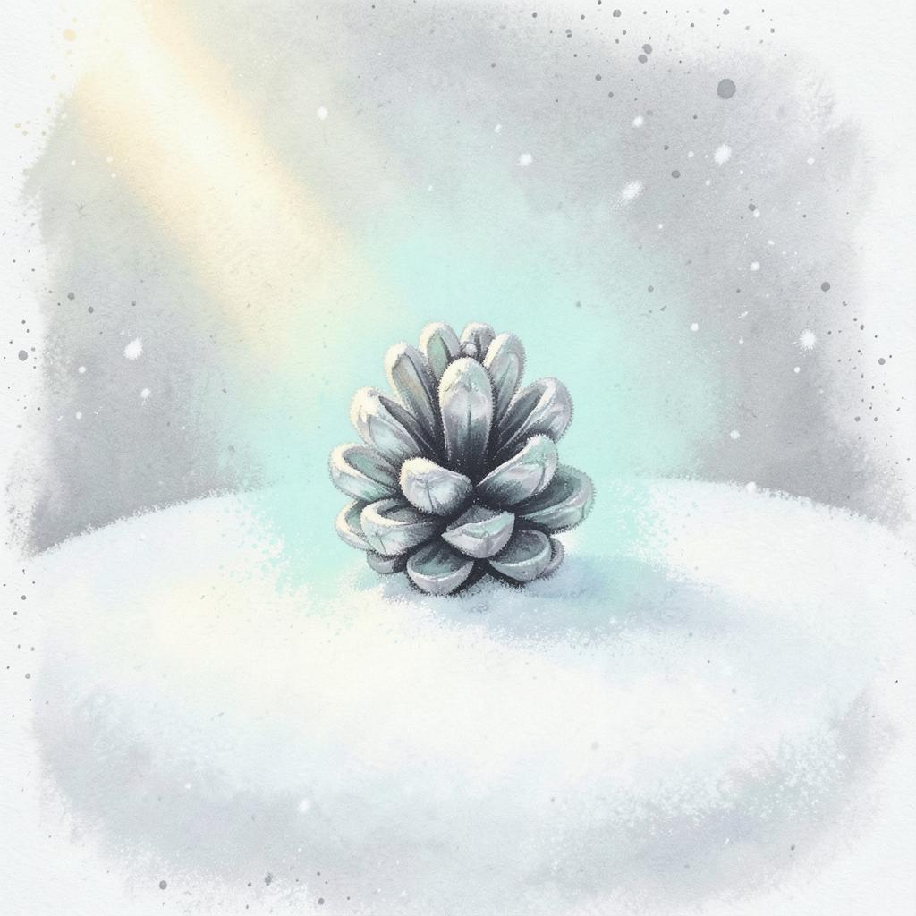 【クリスマス】銀の松ぼっくり のイメージ