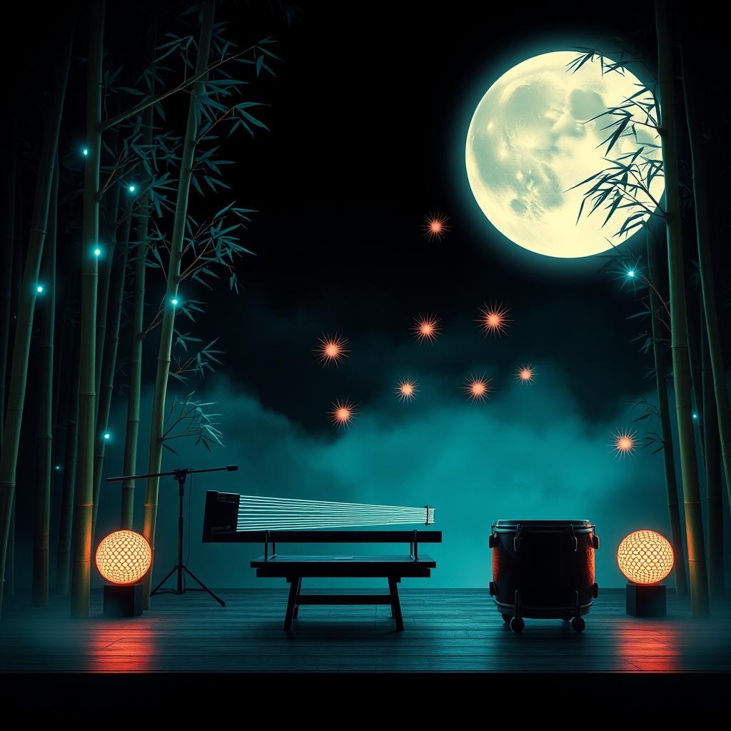 Moonlit・Shamisen・脈動・テンション のイメージ