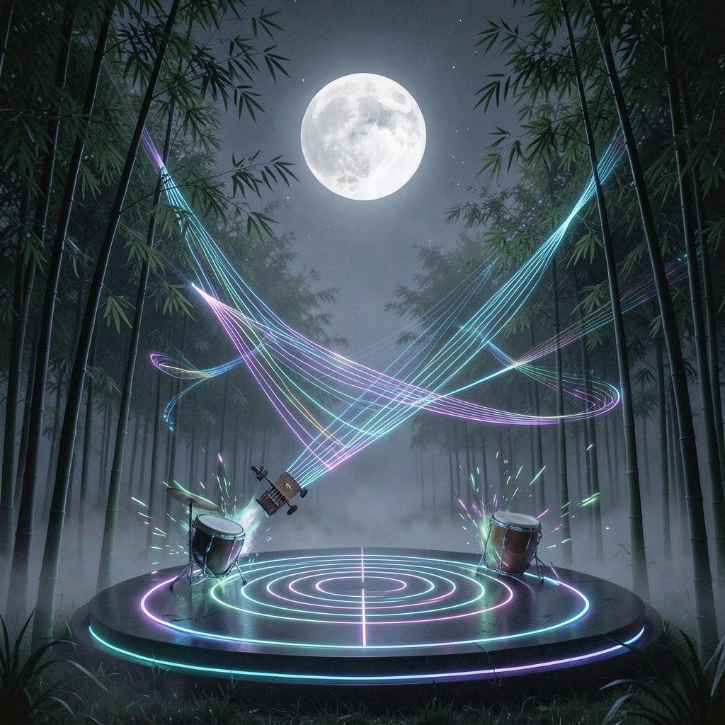 Moonlit・Shamisen・脈動 のイメージ