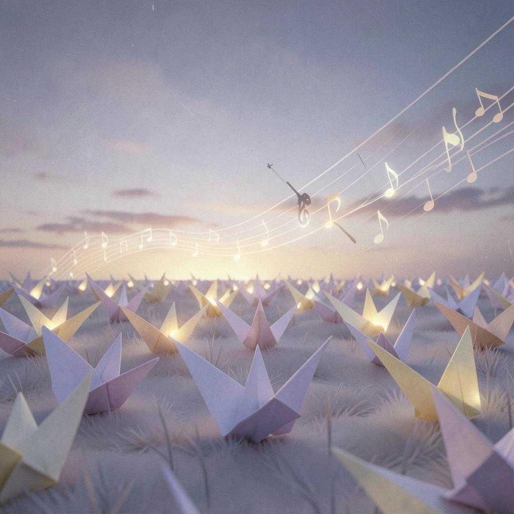 Paper Cranes at Dusk Ⅱ のイメージ