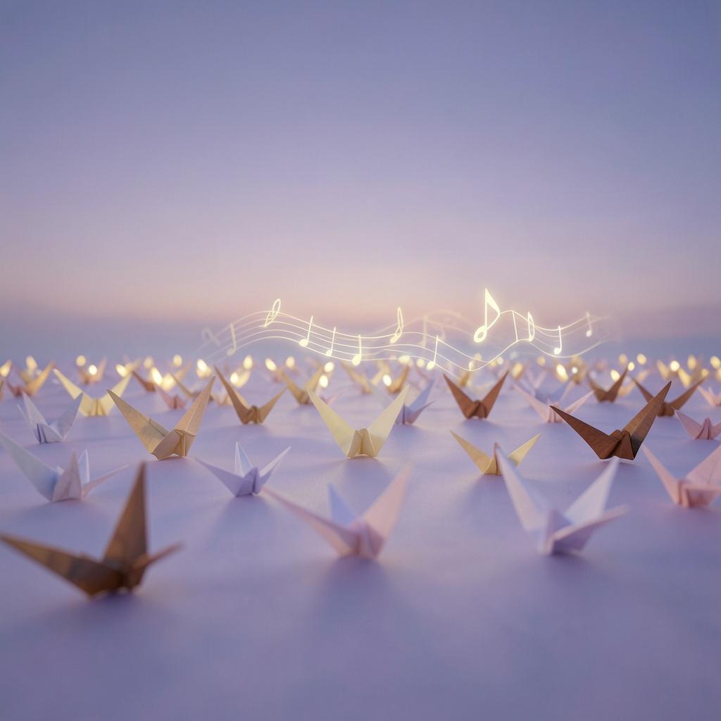 Paper Cranes at Dusk のイメージ