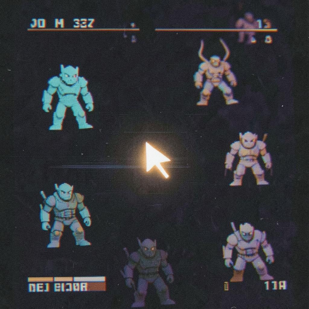 【ゲーム】キャラクターを選ぶ画面で のイメージ