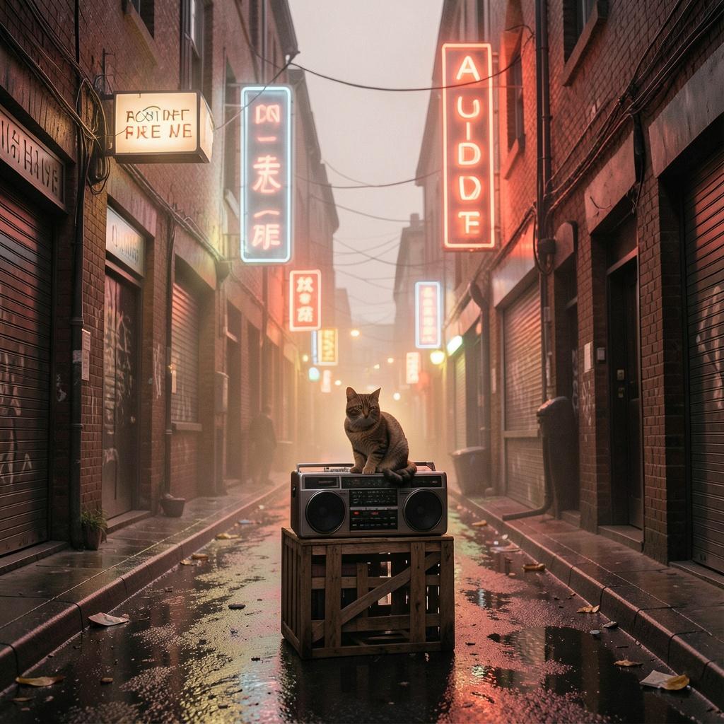 煙る路地 のイメージ