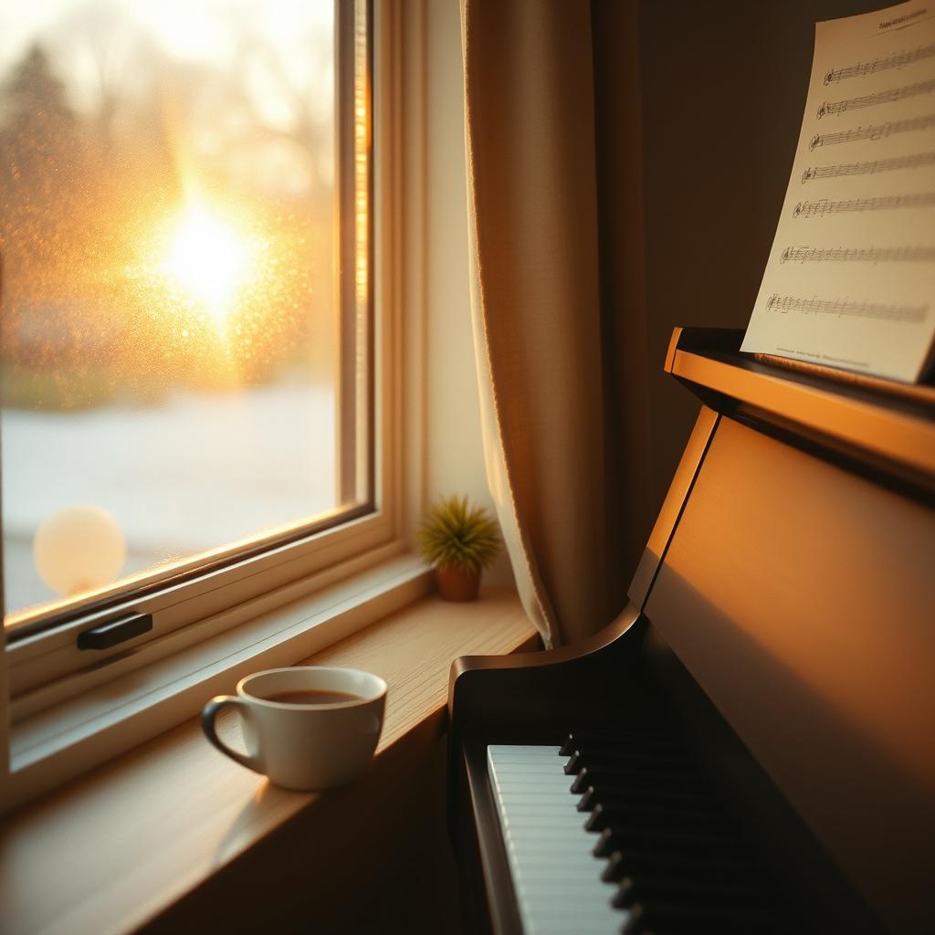 朝・Cup・音符・ときめき のイメージ