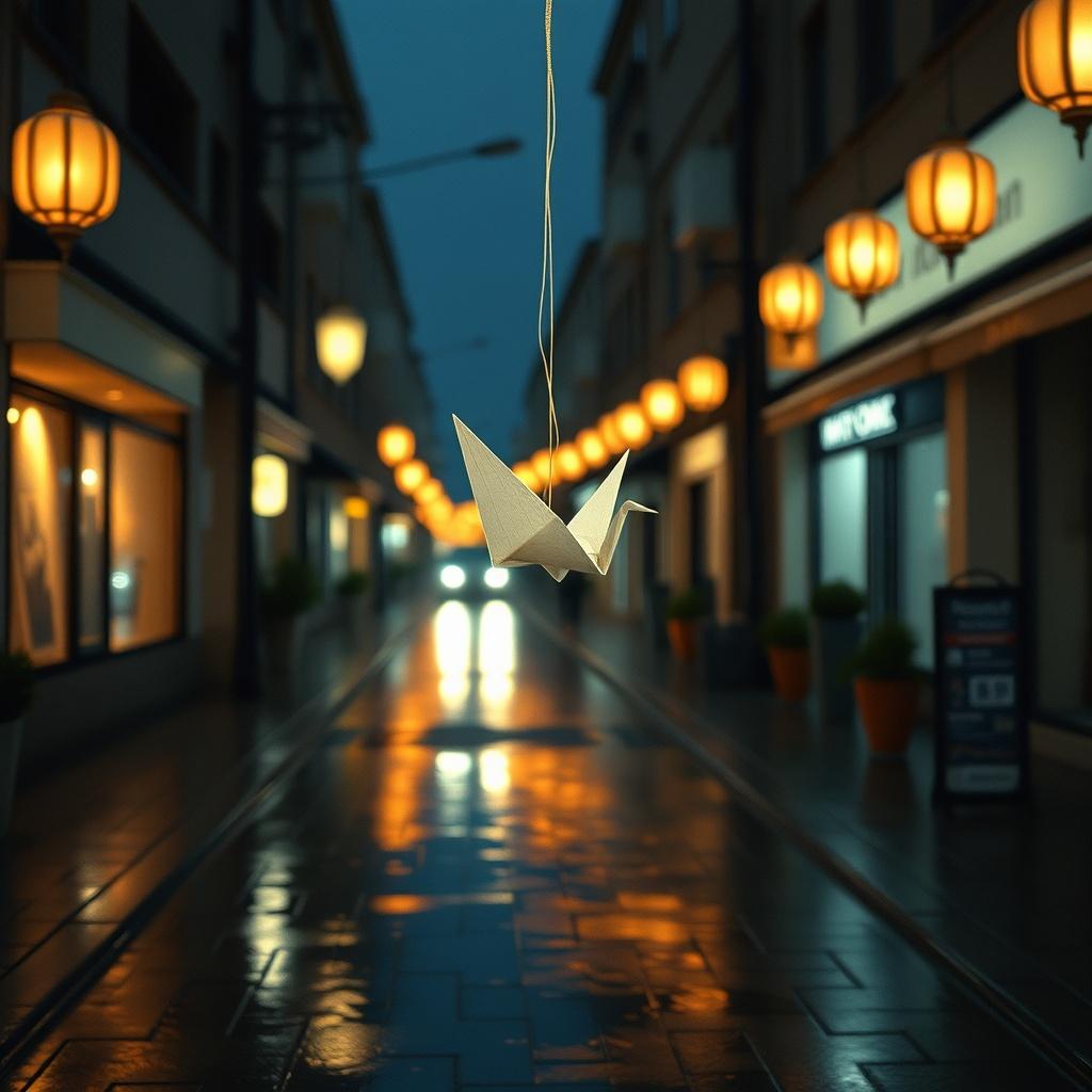 紙・Crane・雨・ときめき のイメージ