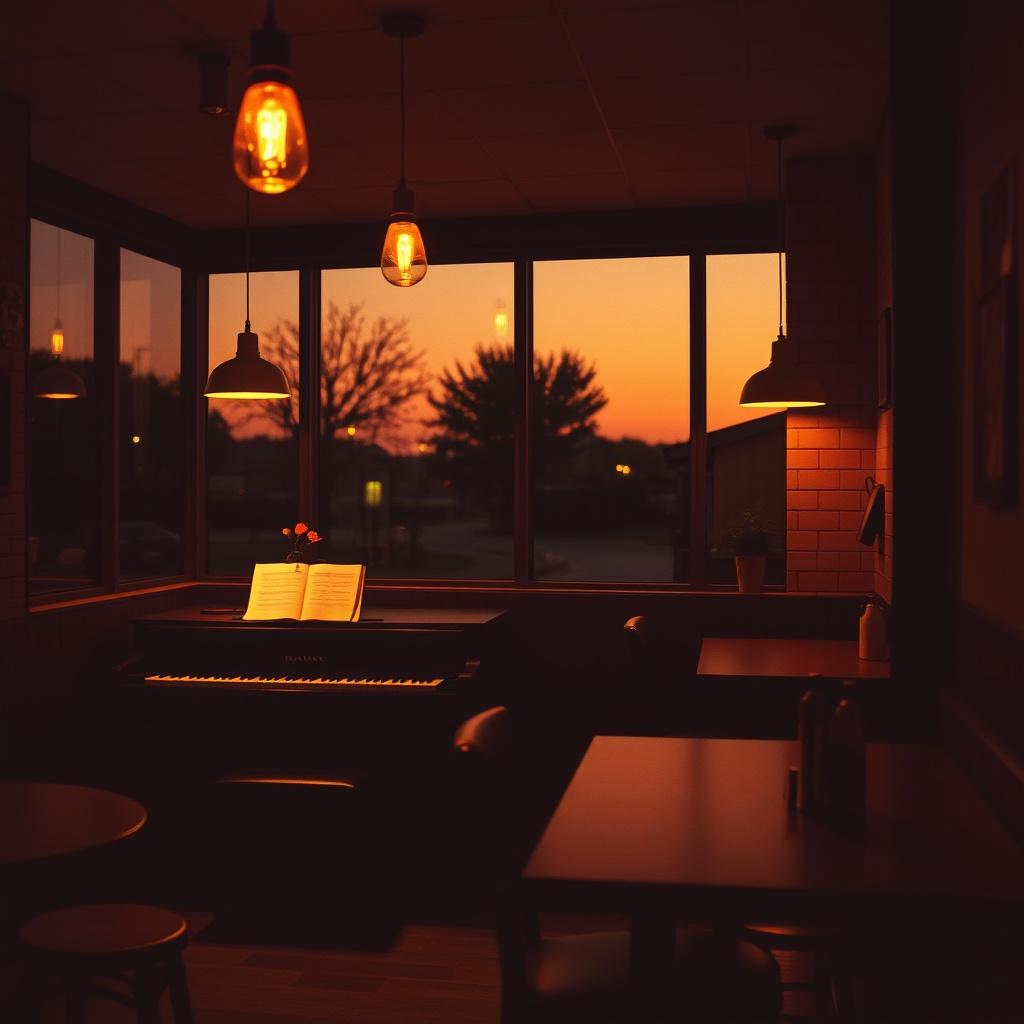 Café・in・Amber・ブルー のイメージ