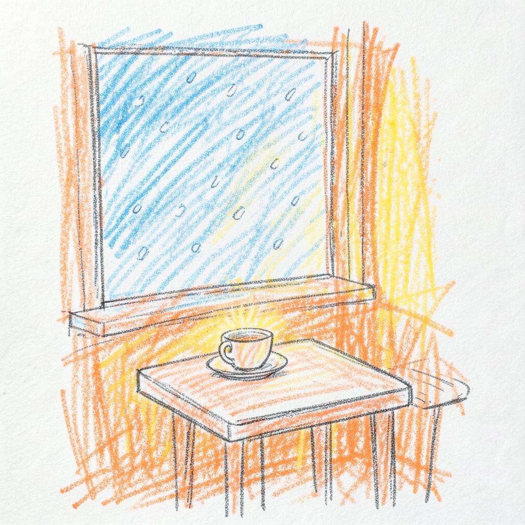 【カフェ用】雪の日のカフェに のイメージ