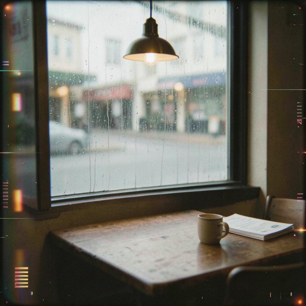 【カフェ用】雨の日の店内に Ⅱ のイメージ