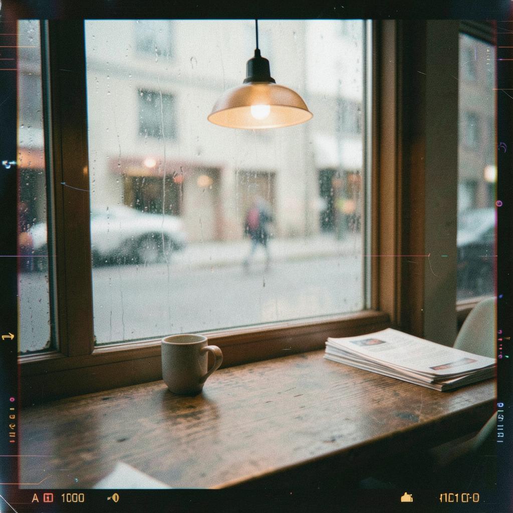 【カフェ用】雨の日の店内に のイメージ