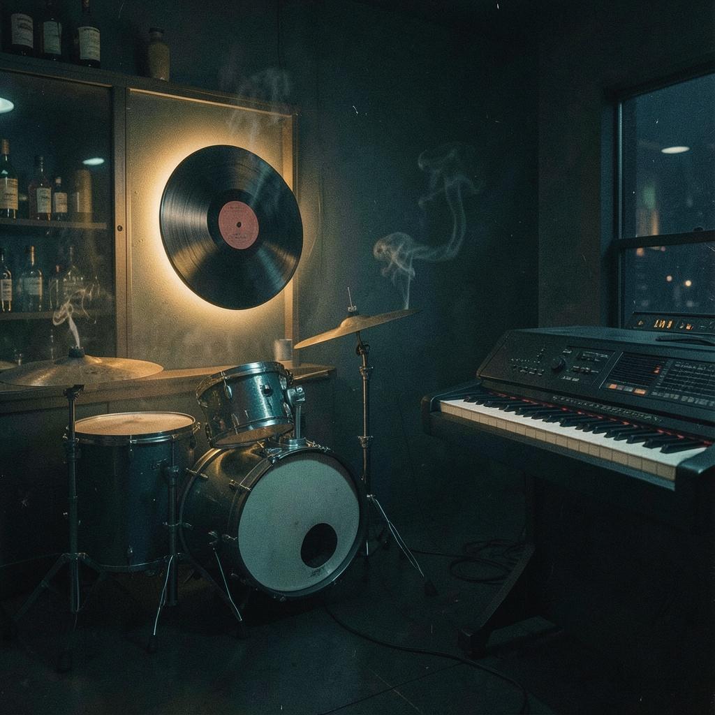 真夜中・Vinyl・Bar・ブルー のイメージ