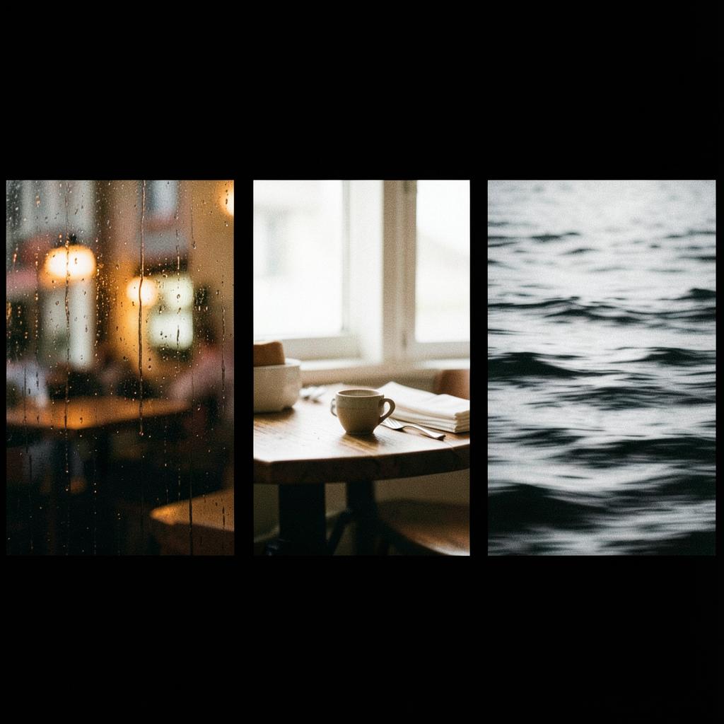 【カフェ用】川沿いのカフェの窓辺で Ⅱ のイメージ