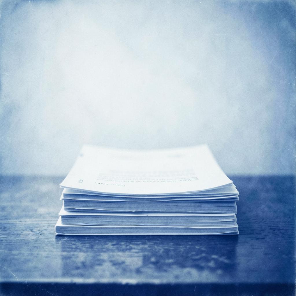 【作業用】積み上がった書類に向かって のイメージ