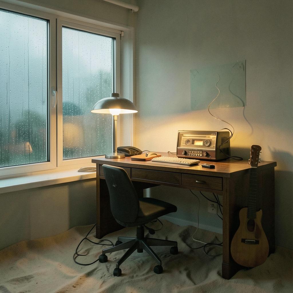 Late・Desk・雨・ルーム のイメージ