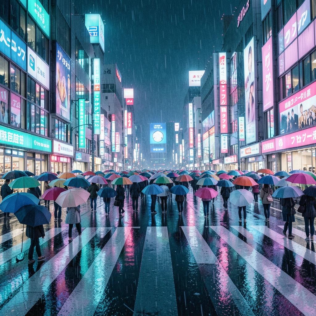 Shibuya Crossing Rain Ⅱ のイメージ