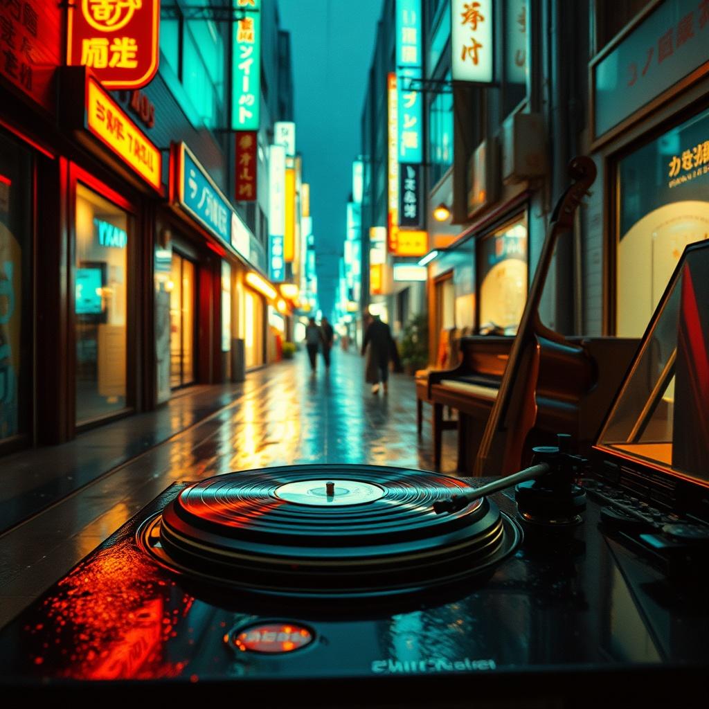 渋谷・雨・ループ・デスク のイメージ