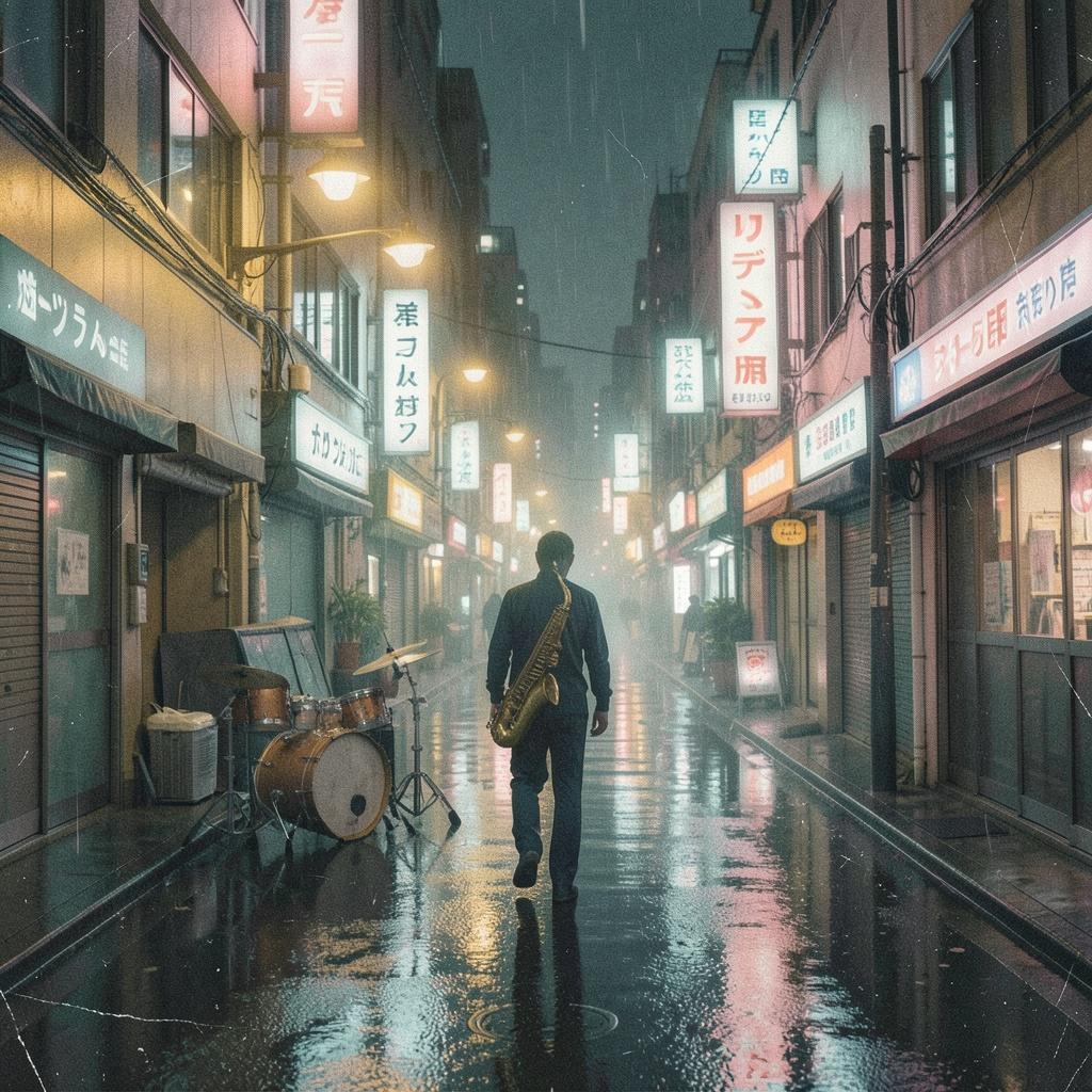 東京・真夜中・歩み・コーヒー のイメージ