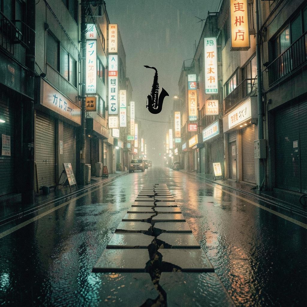 東京・真夜中・歩み・ウィンドウ のイメージ