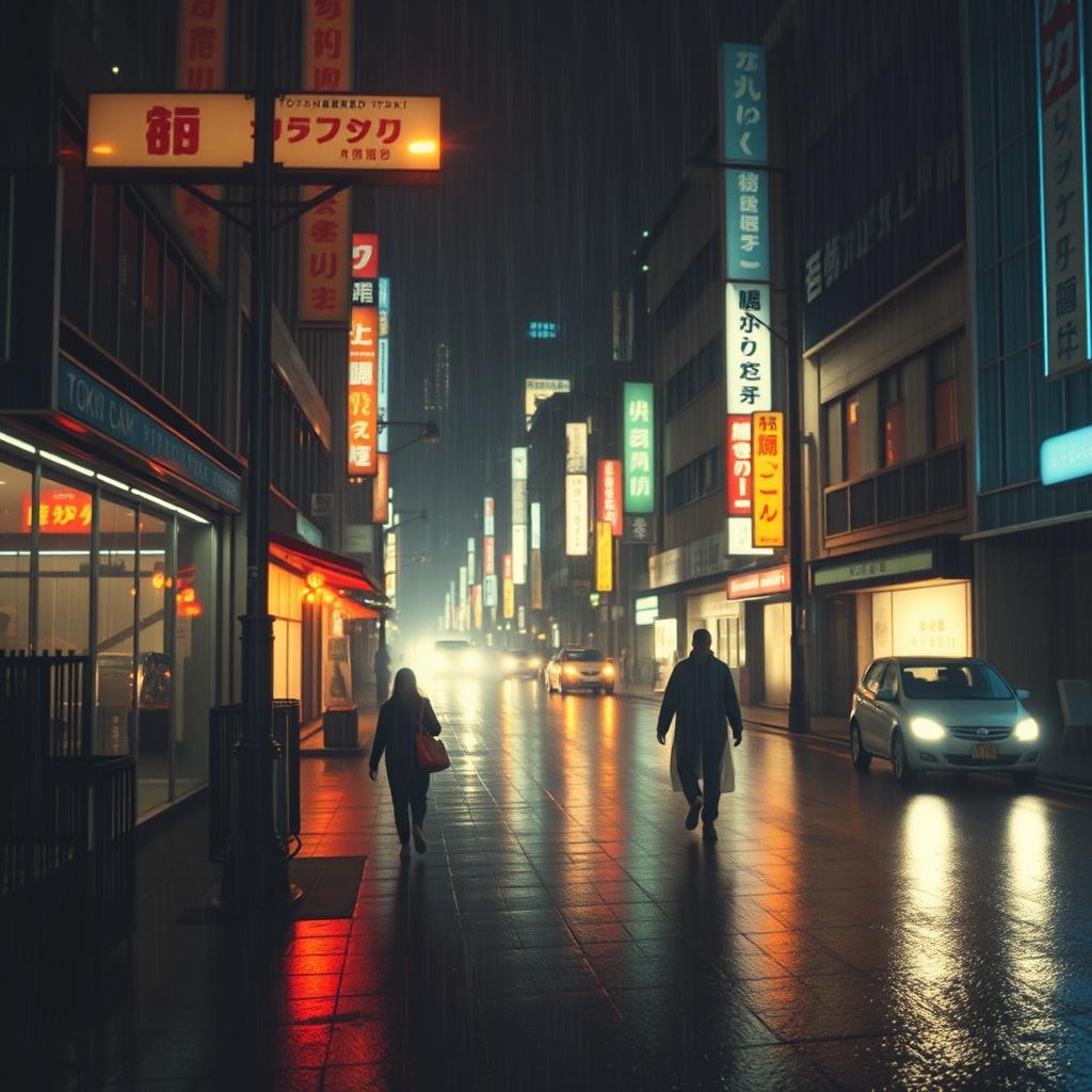 東京・真夜中・歩み・デスク のイメージ
