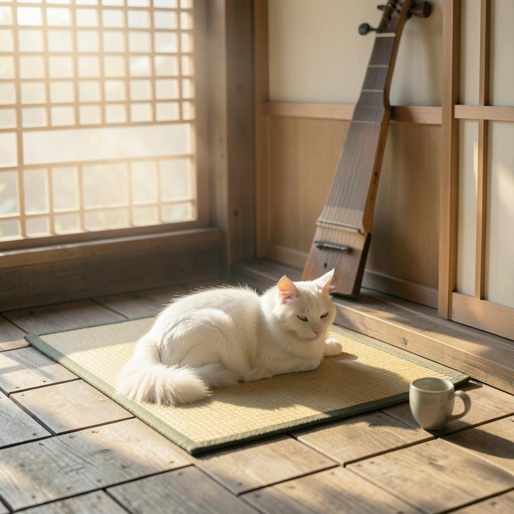 縁側の猫 のイメージ