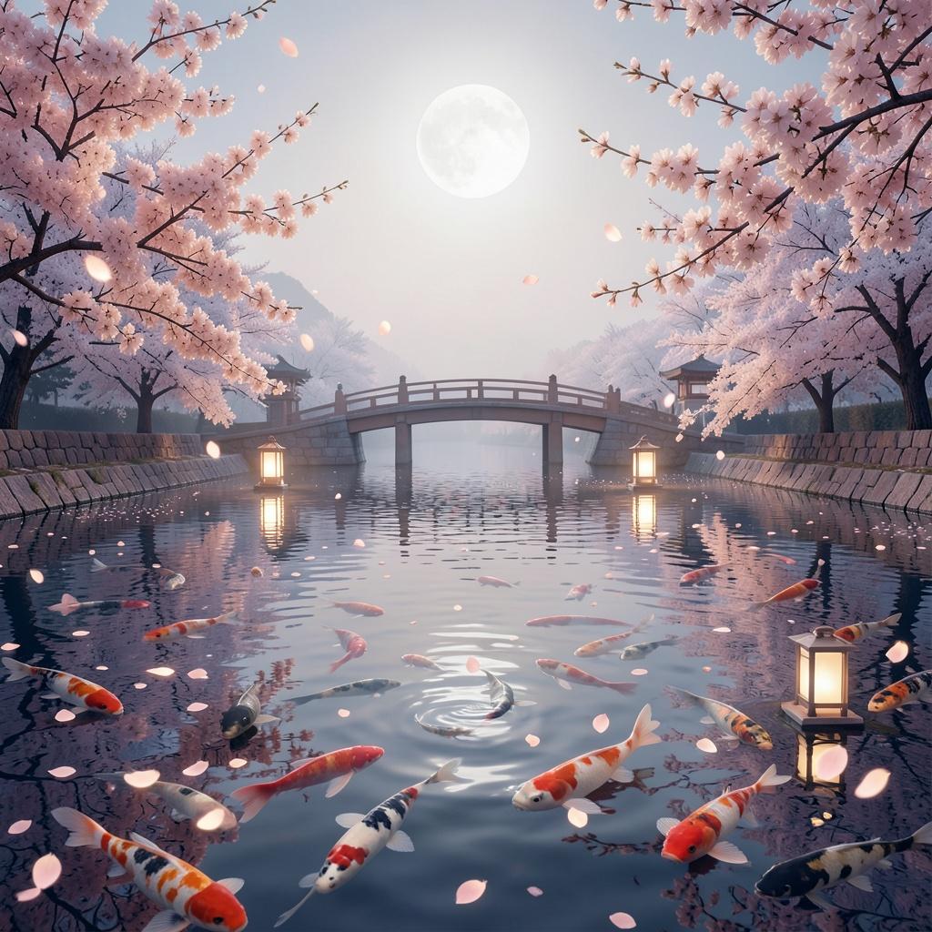 幻想的な桜の花見シーンに Ⅱ のイメージ