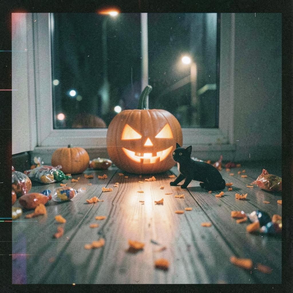 【ハロウィン】お菓子をねだる子どもたちに Ⅱ のイメージ