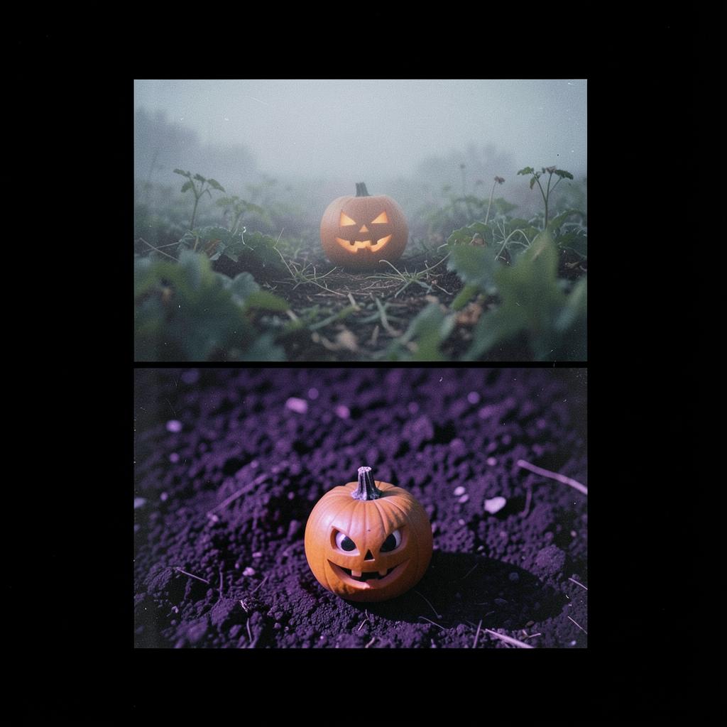 【ハロウィン】夜更けのかぼちゃ畑に Ⅱ のイメージ