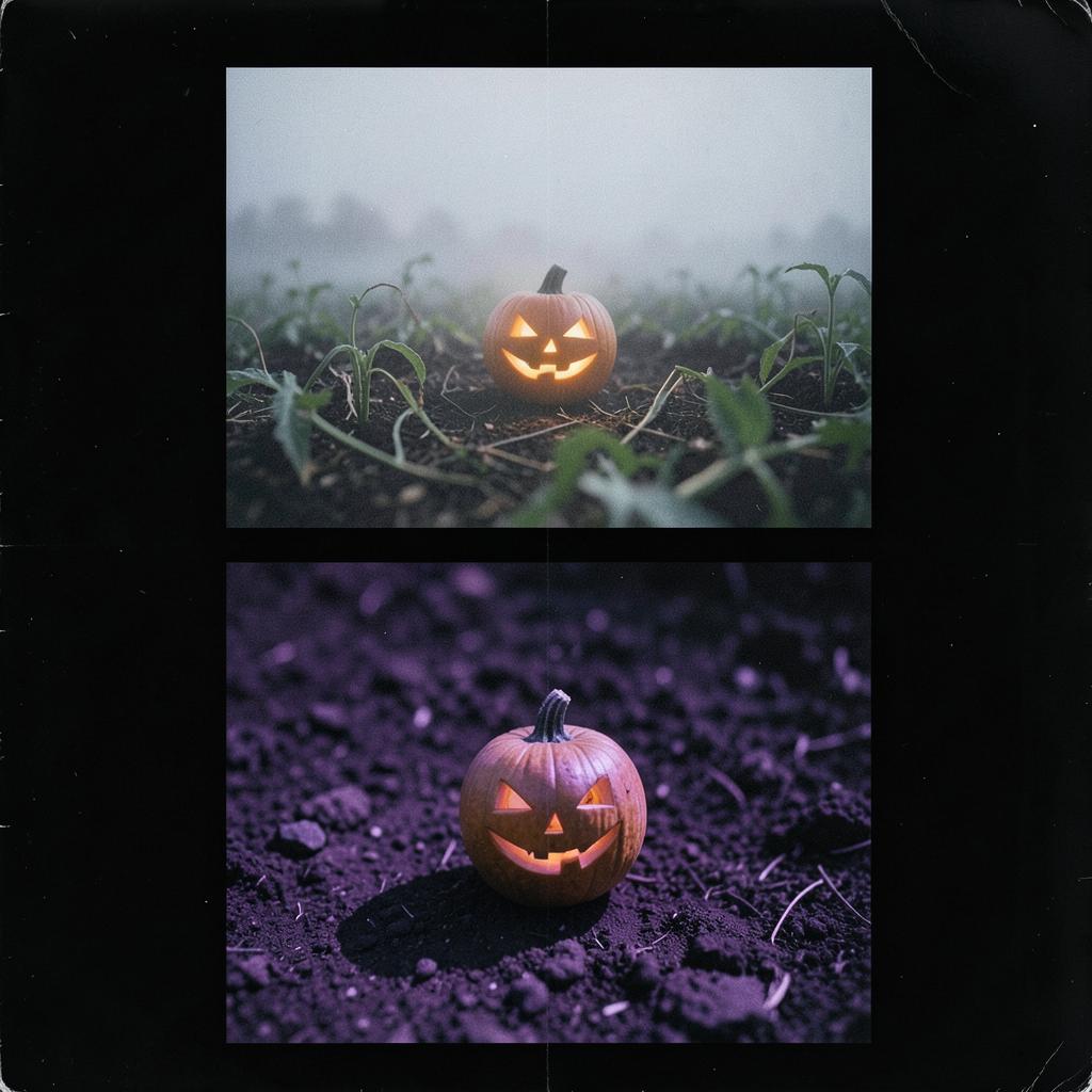 【ハロウィン】夜更けのかぼちゃ畑に のイメージ