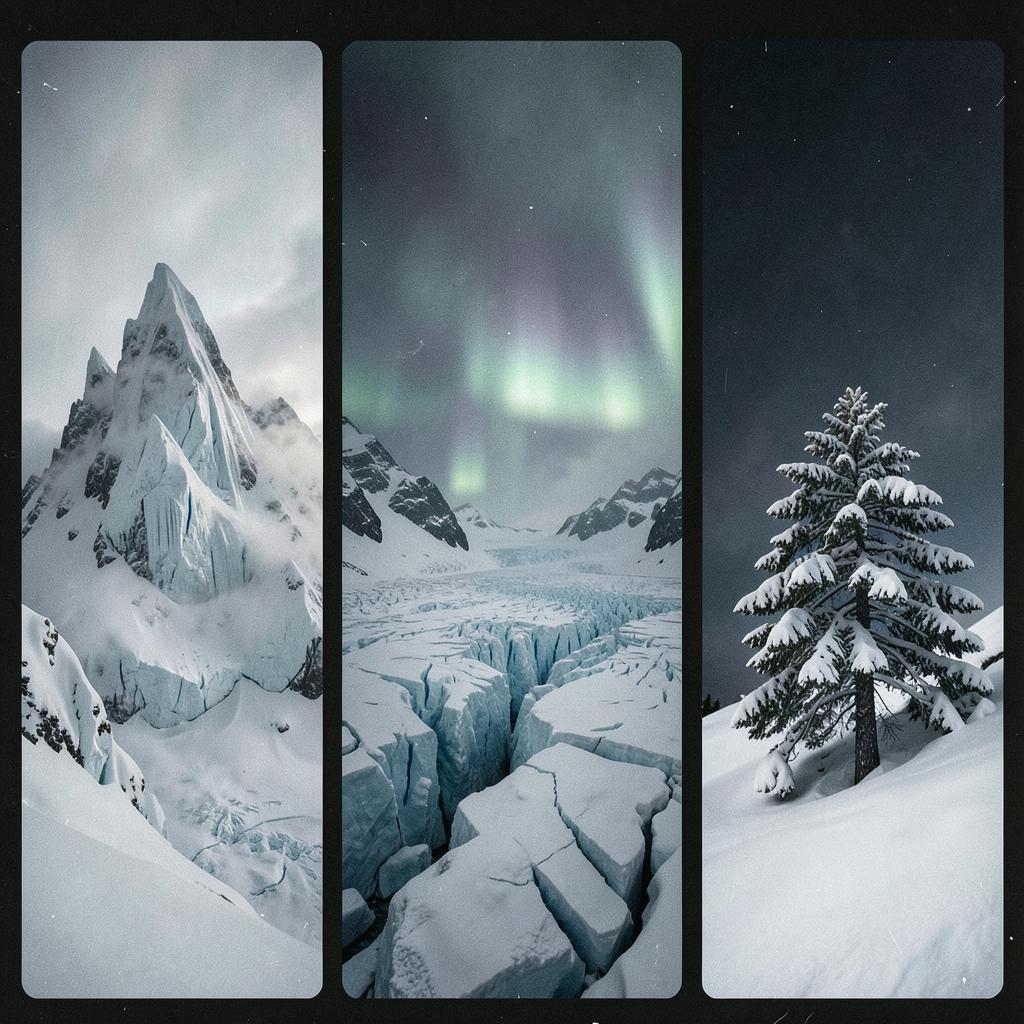 【冬】雪山の頂 Ⅱ のイメージ