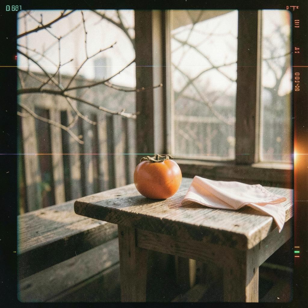 【秋】柿と縁側 のイメージ