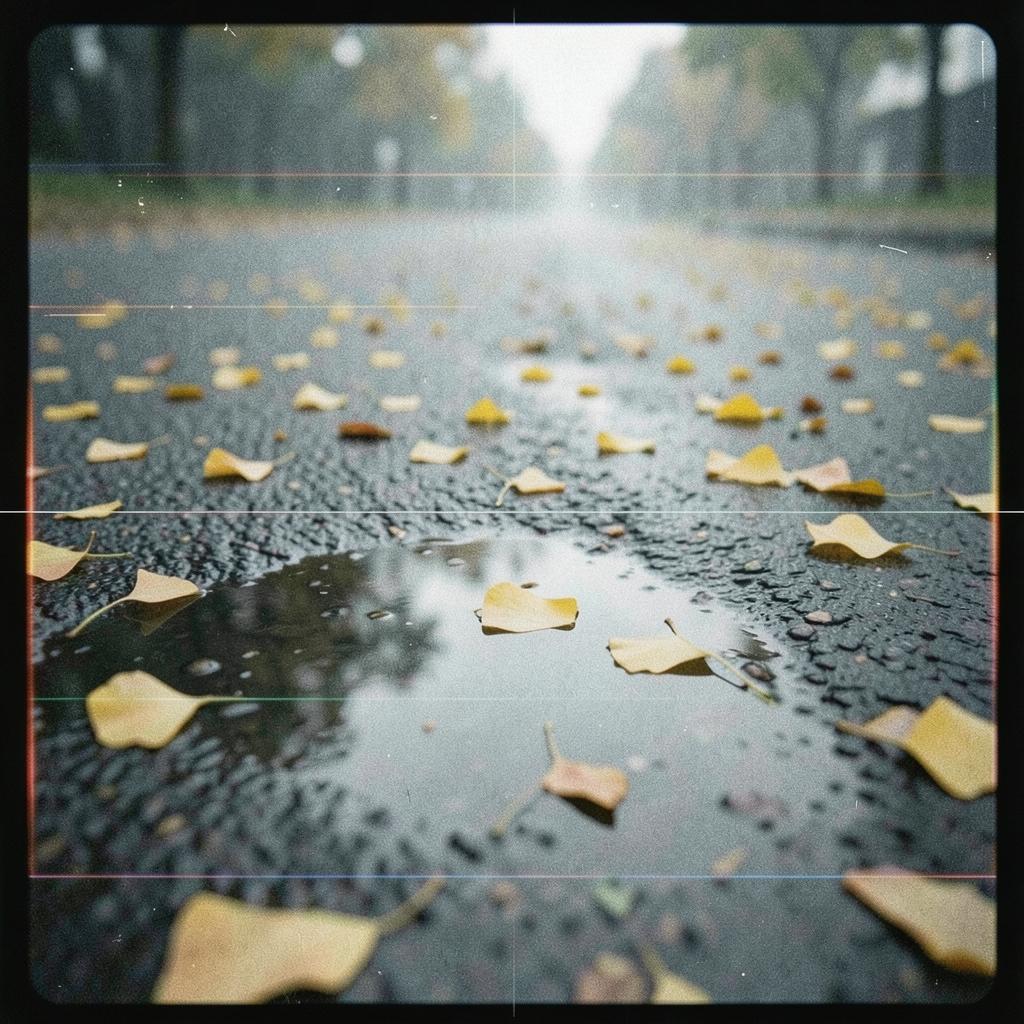 【秋】雨あがりの銀杏 のイメージ