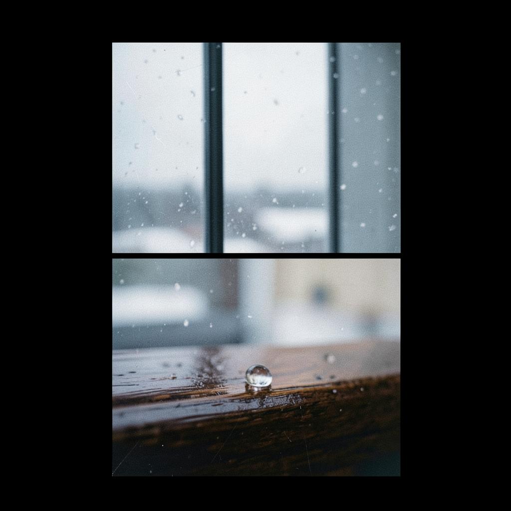 【冬】窓の外の雪景色 のイメージ