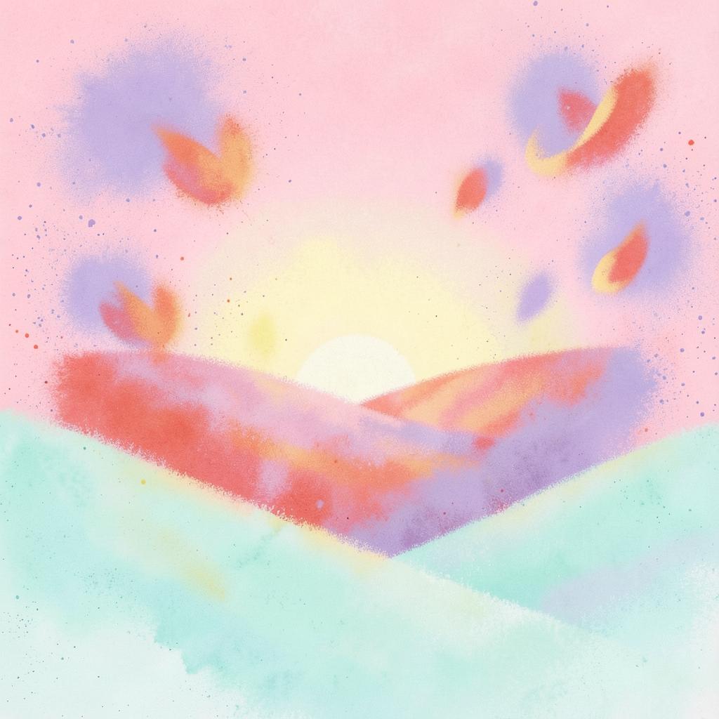【春】桜舞う丘 のイメージ