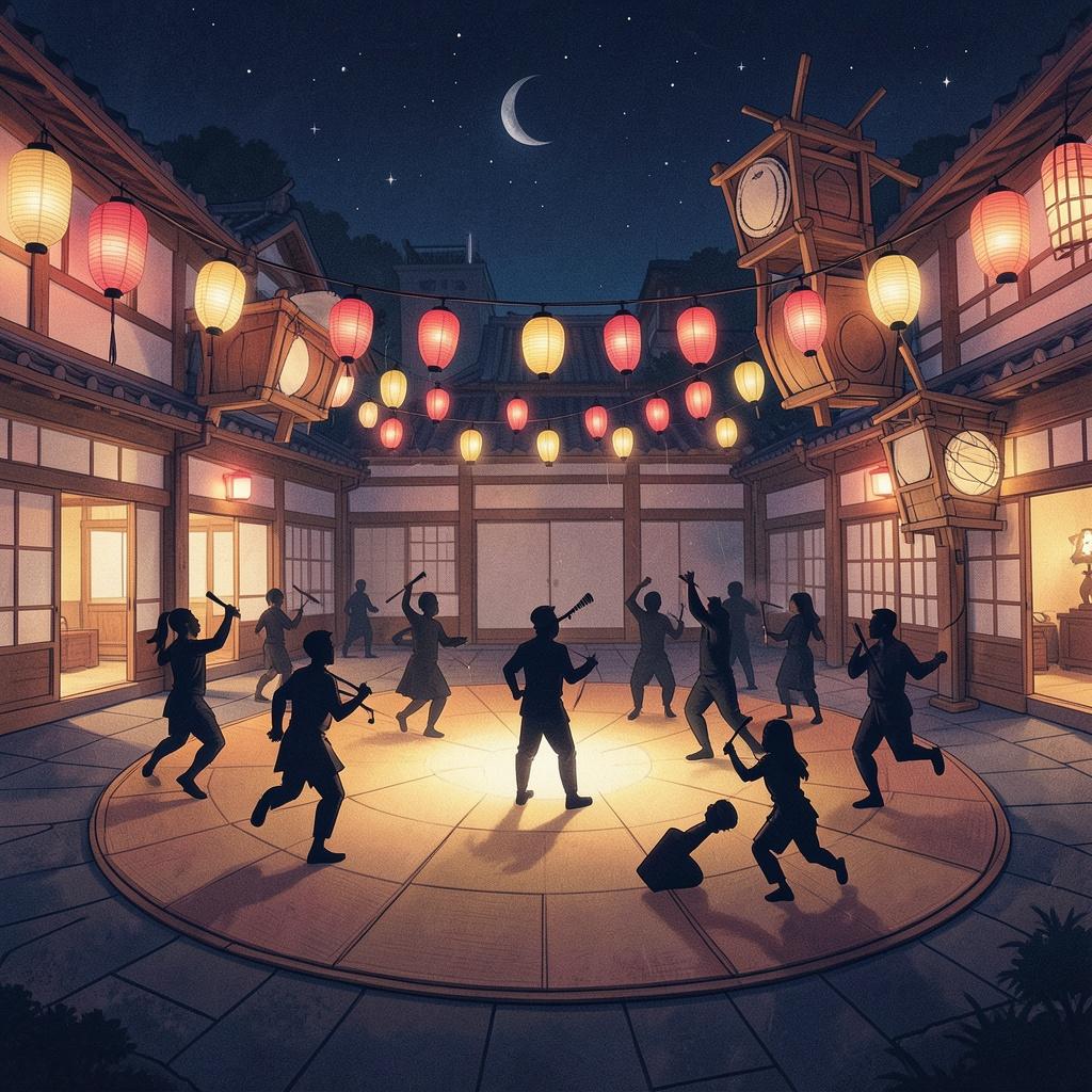 盆踊りの輪の中で Ⅱ のイメージ