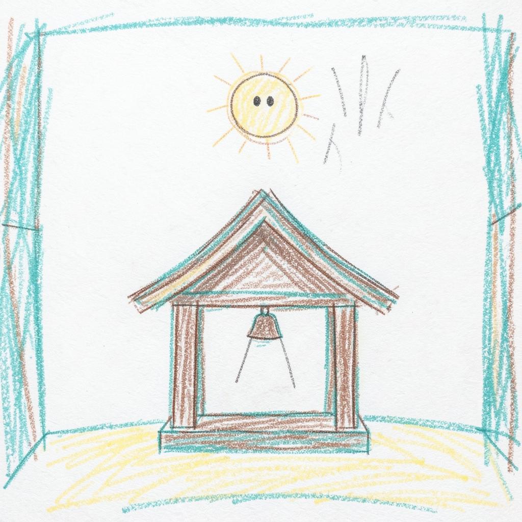 【和風】拝殿に手を合わせる時に のイメージ