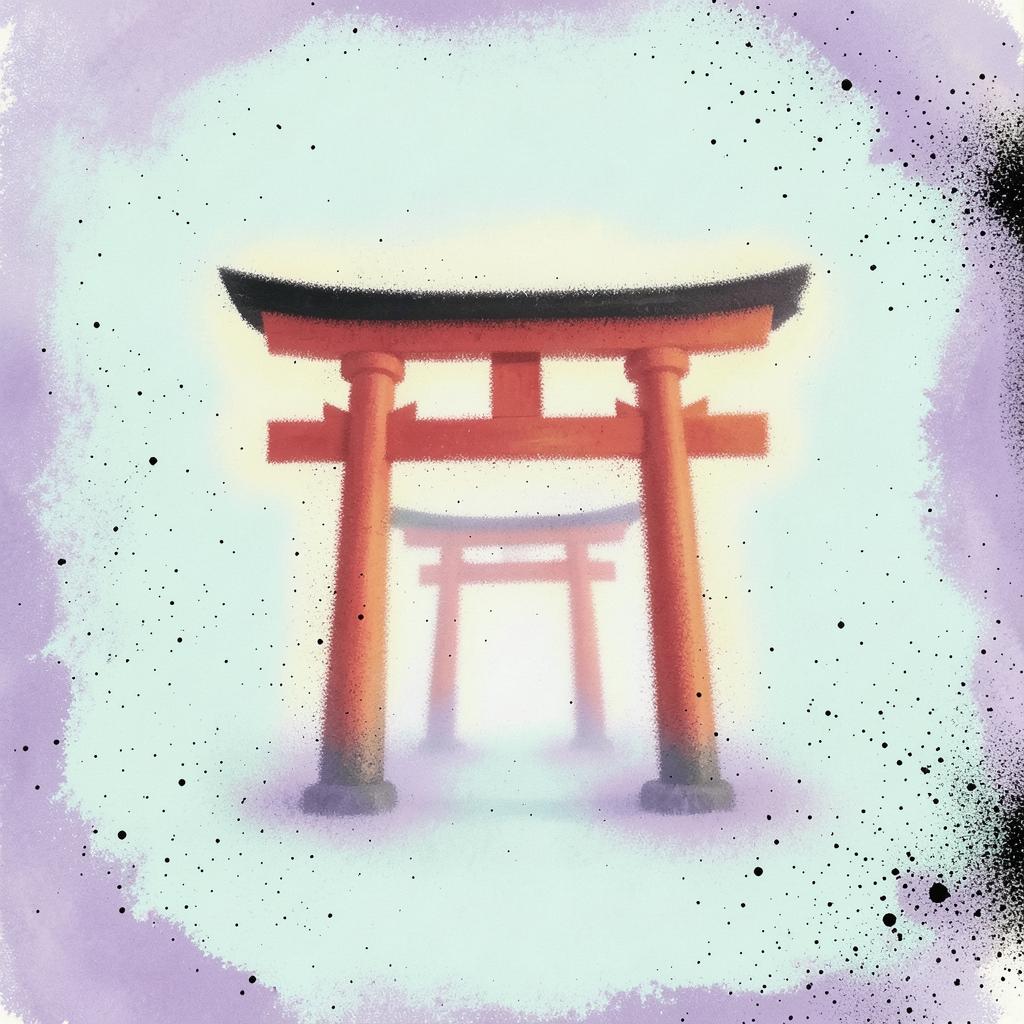 【和風】鳥居をくぐる時に Ⅱ のイメージ