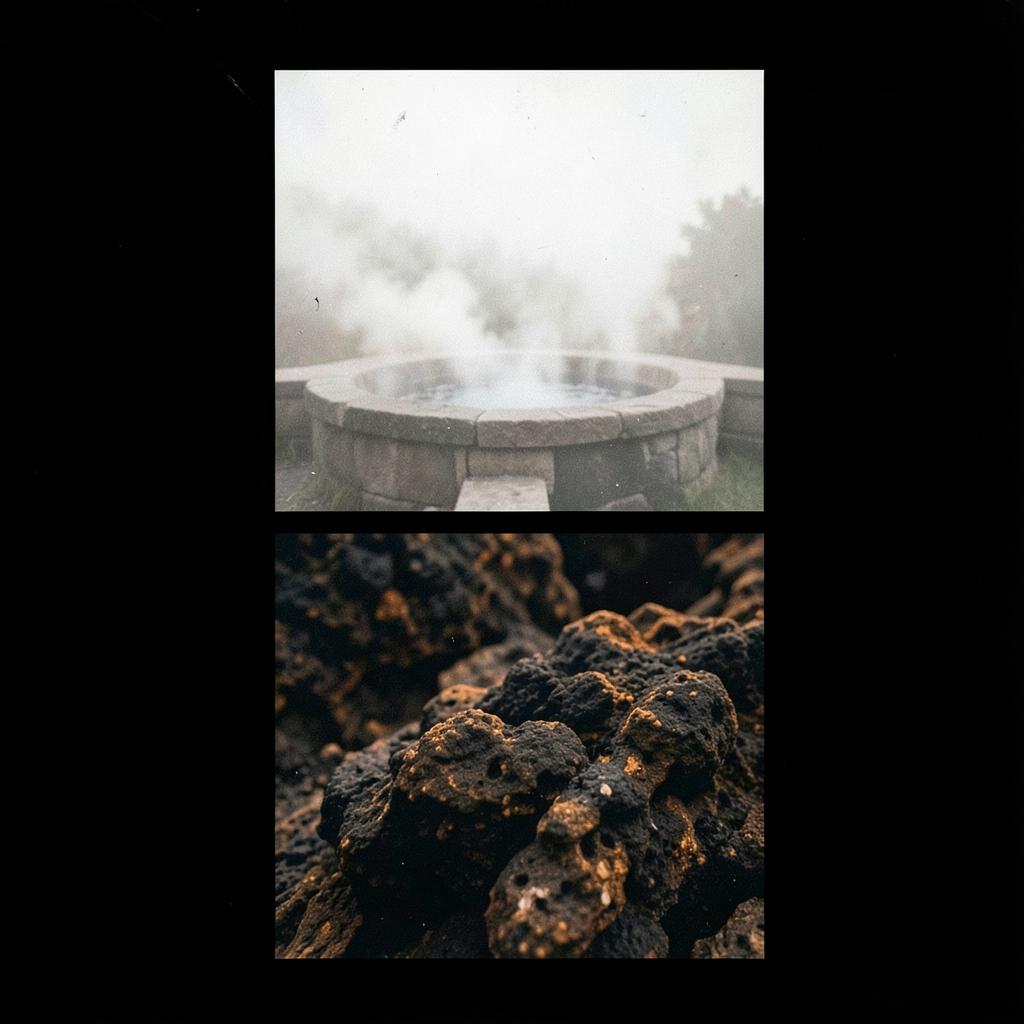 【和風】露天風呂の湯けむりに Ⅱ のイメージ