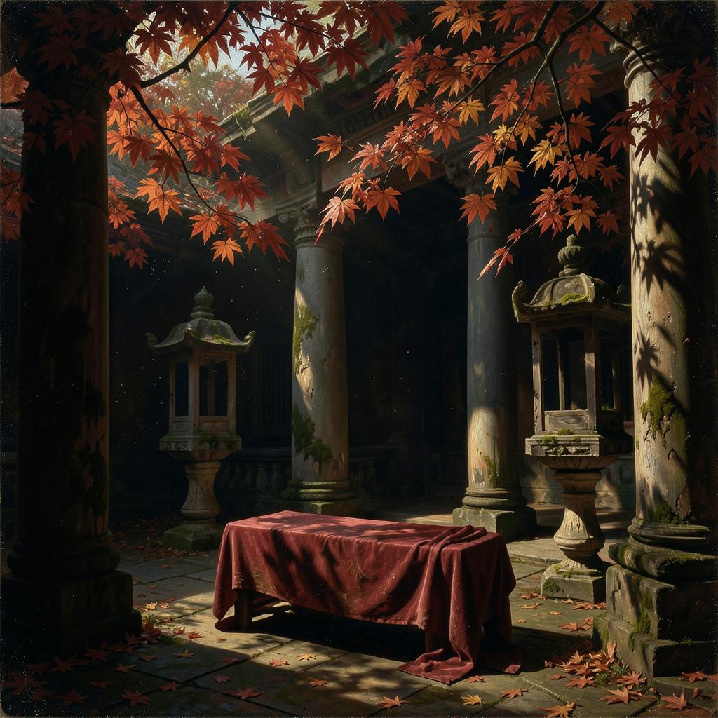 【和風】紅葉の寺を訪ねる時に Ⅱ のイメージ