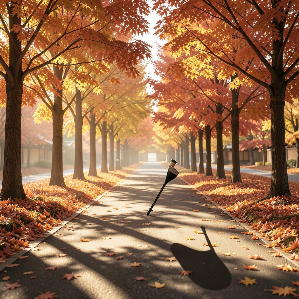紅葉の散歩道 のイメージ