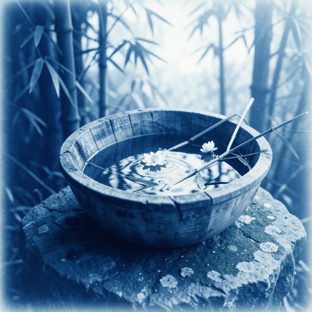 【和風】手水舎で清める時に Ⅲ のイメージ