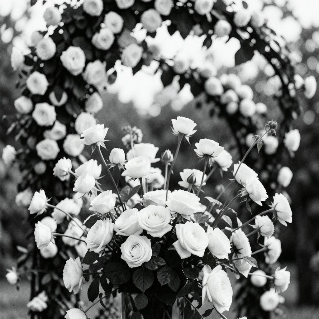 【結婚式】花のアーチ のイメージ